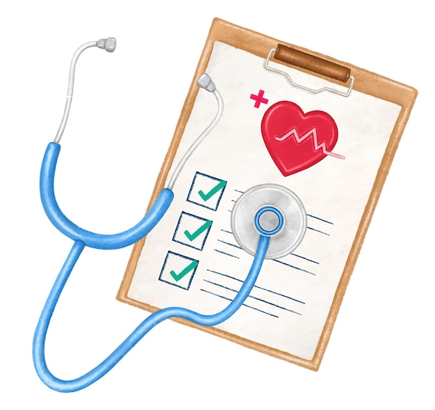 Liste de contrôle de santé png fond transparent