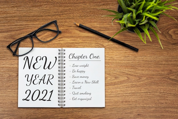 Liste des objectifs de résolution de bonne année 2021
