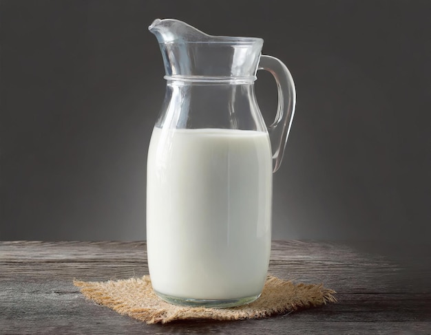 Litre de lait isolé Produit frais