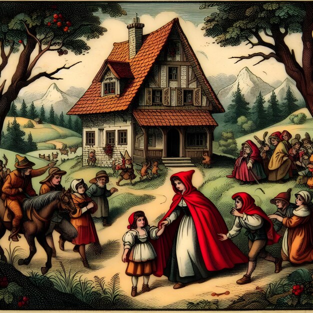 Little Red Riding Hood en mode art