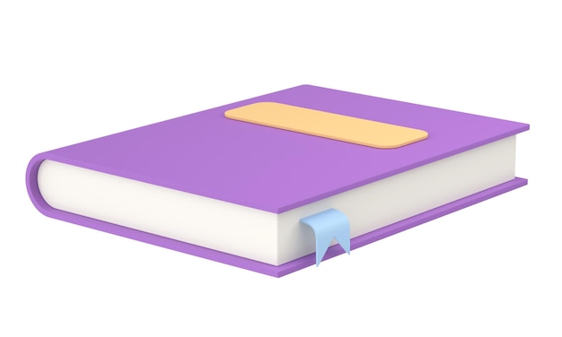 Livre 3D Carnet Illustration 3D