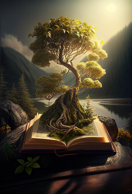 un livre avec un arbre sur la couverture et l'arbre du titre en bas