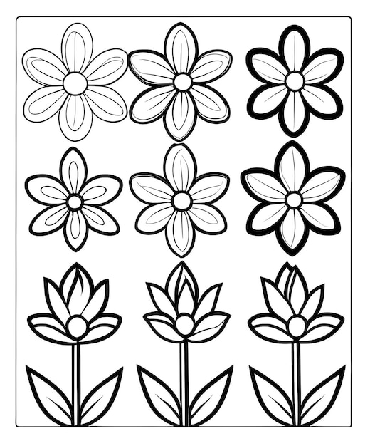 livre de coloriage pour enfants de belles fleurs livre de coloration contre le stress contour motif floral