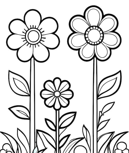 livre de coloriage pour enfants de belles fleurs livre de coloration contre le stress contour motif floral