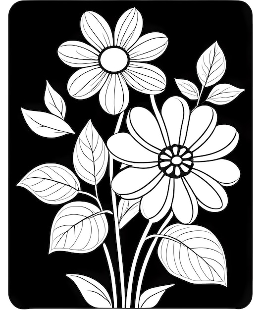 livre de coloriage pour enfants de belles fleurs livre de coloration contre le stress contour motif floral