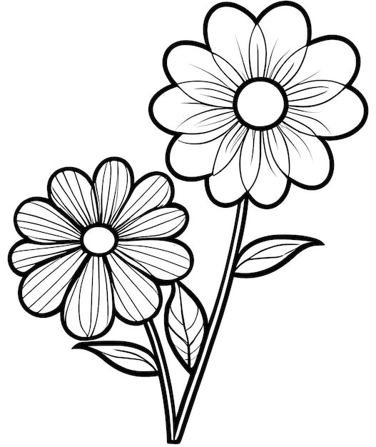 livre de coloriage pour enfants de belles fleurs livre de coloration contre le stress contour motif floral