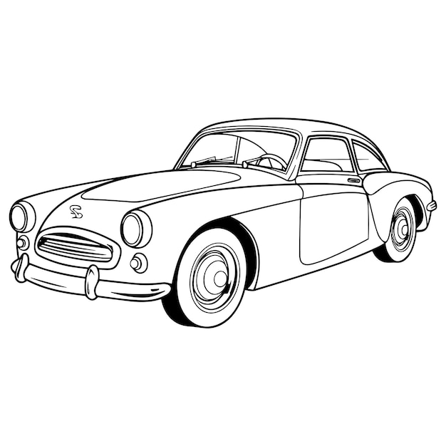 Livre de coloriage de voiture vibrant Amusant créatif pour les enfants