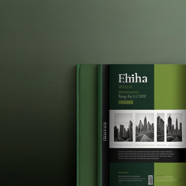 livre de couverture verte moderne modèle de brochure design rapport annuel magazine et dépliant