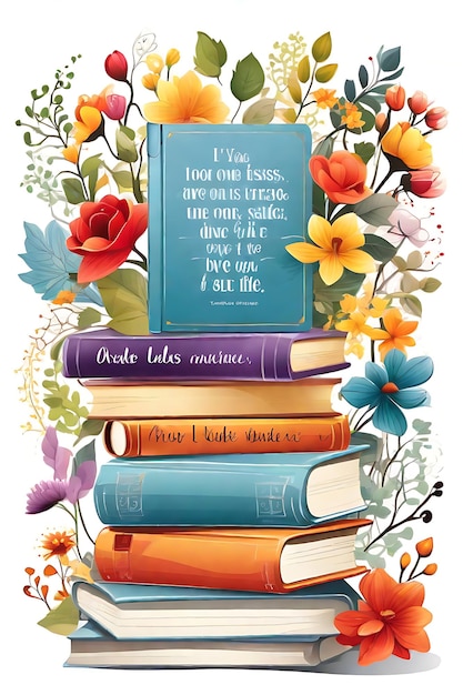 Livre enchanteur Citations Clip Art Vector PNG Illustrations