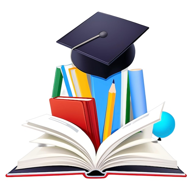 Livre sur fond blanc