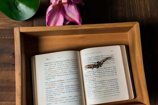 livre ouvert sur l'étagère