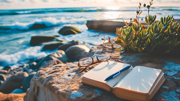 Photo livre sur une plage