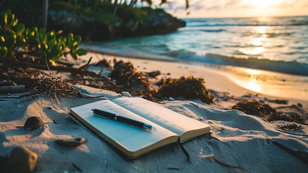 Photo livre sur une plage