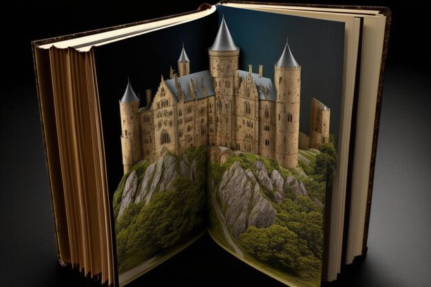 Un livre qui a un château dessus