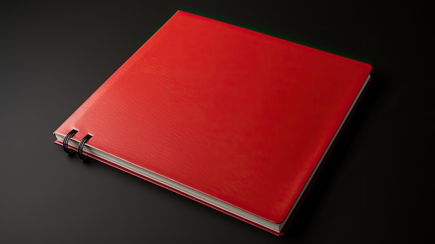 un livre rouge avec une étiquette blanche qui dit « le rouge » sur la couverture.