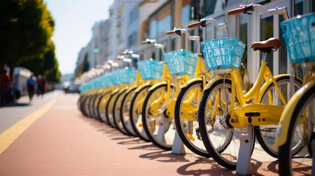 Location de vélos dans une journée d'été à Brighton en Angleterre