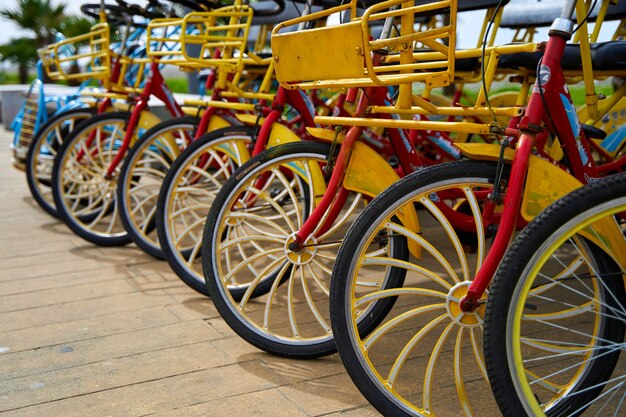 Location de vélos pour faire du vélo le long du remblai