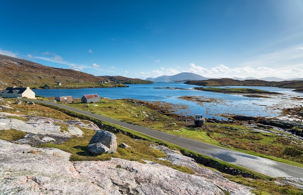 Loch Leosavay sur l'île de Harris