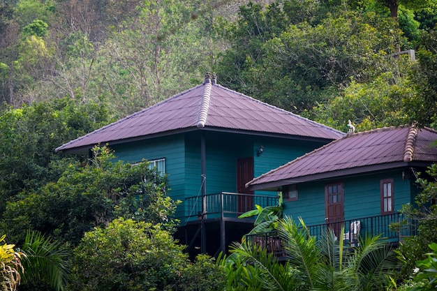 Photo logement temporaire au bord de la montagne