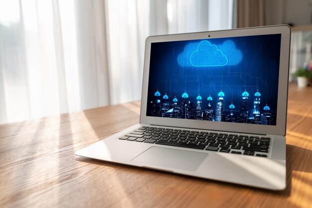 Logiciel de cloud computing pour le travail à distance moderne et le stockage de données personnelles