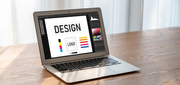 Logiciel de conception graphique pour la conception moderne de pages Web et de publicités commerciales