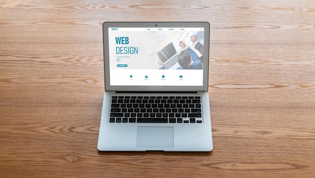Un logiciel de conception de site Web fournit un modèle à la mode pour les affaires de vente au détail en ligne