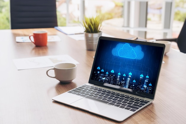 Logiciel d'informatique en nuage pour le travail à distance à la mode et le stockage de données personnelles