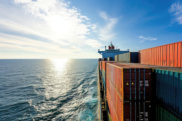 Logistique du transport pour l'importation et l'exportation de conteneurs à cargaison