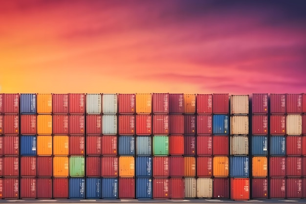 Logistique et transport de conteneurs Logistique de navires d'importation, d'exportation et de transport Contexte de l'industrie Réseau de neurones généré par l'IA