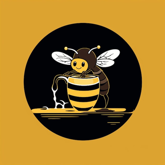 Photo logo abeille