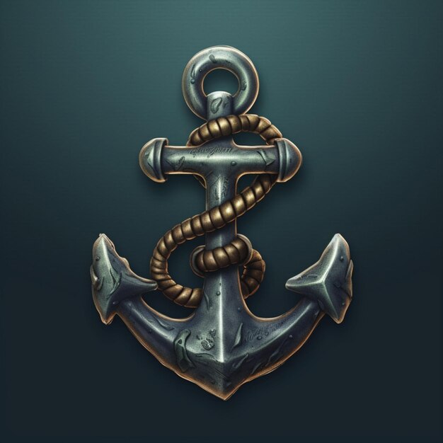 Photo logo d'ancre de navire