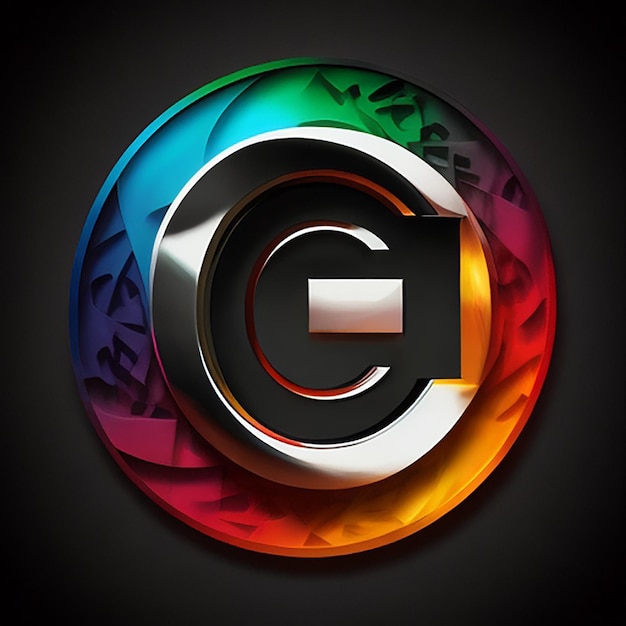 Photo logo attrayant de la lettre c