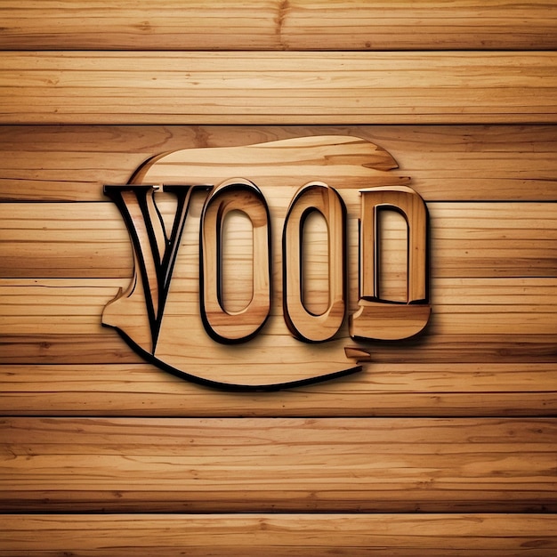 le logo en bois