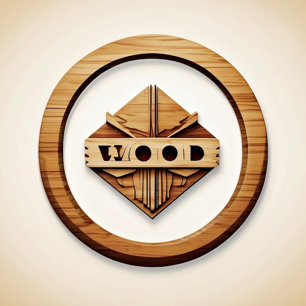 le logo en bois