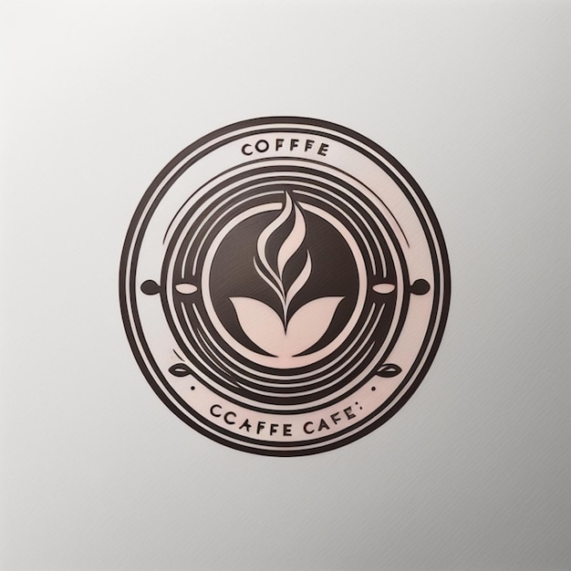 Photo logo d'un café à l'intelligence artificielle