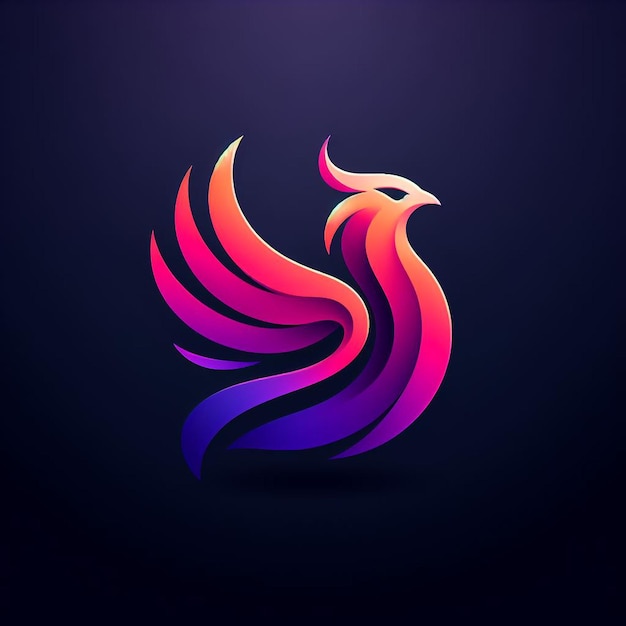 Le logo coloré de Phoenix Gradient