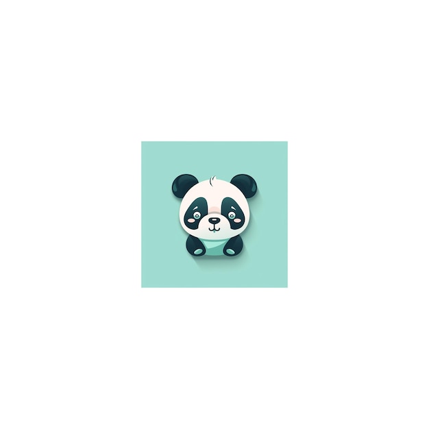 logo de conception de panda mignon6