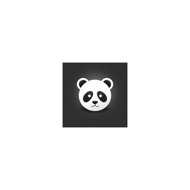 logo de conception de panda minimaliste6