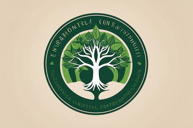 Le logo de la conservation de l'environnement