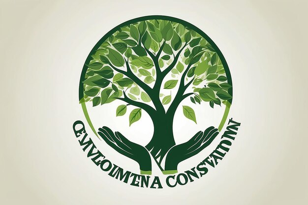 Photo le logo de la conservation de l'environnement