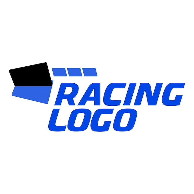 un logo de course est affiché sur un fond blanc