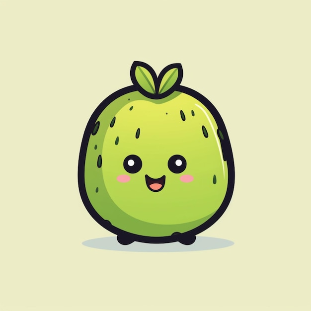 logo de dessin animé fruit de kiwi