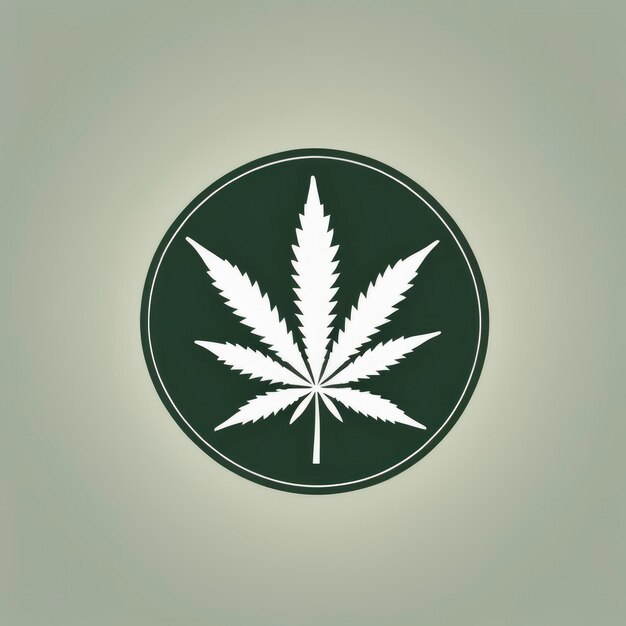 logo détaillé de la marijuana