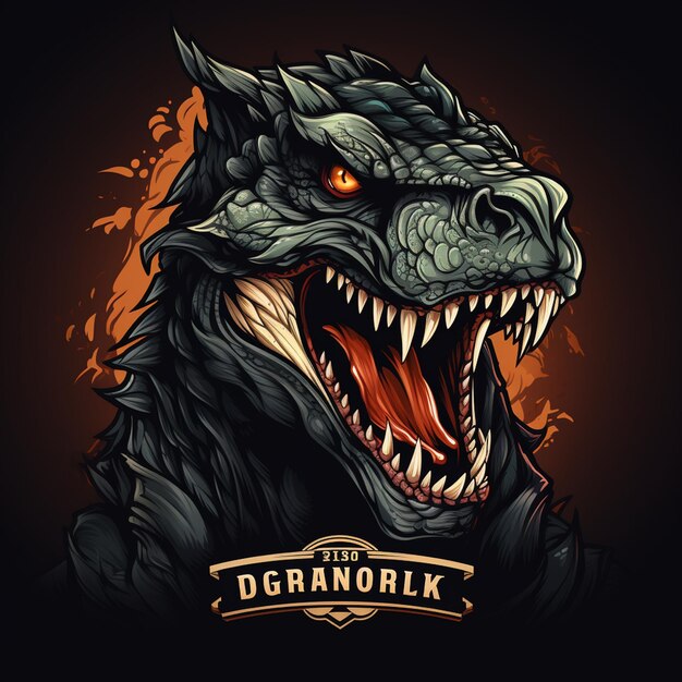 Logo de dinosaure