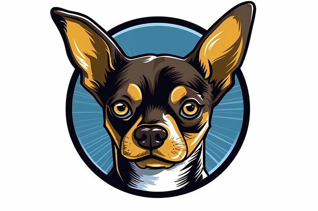 Photo le logo du chien chihuahua