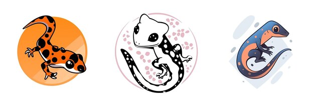 Photo le logo du gecko 2d