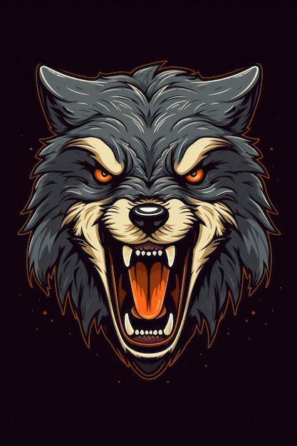 Le logo du loup en colère