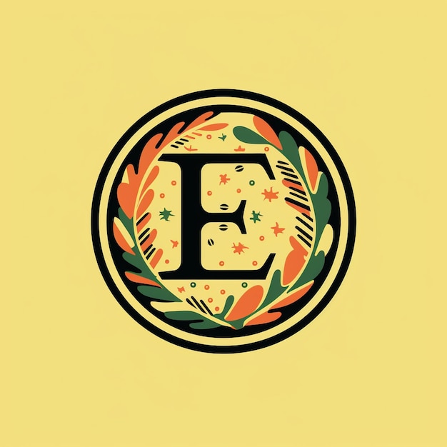 Photo logo du monogramme de la lettre e