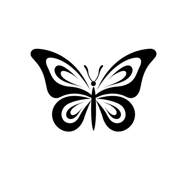 Photo le logo du papillon le symbole du papillon