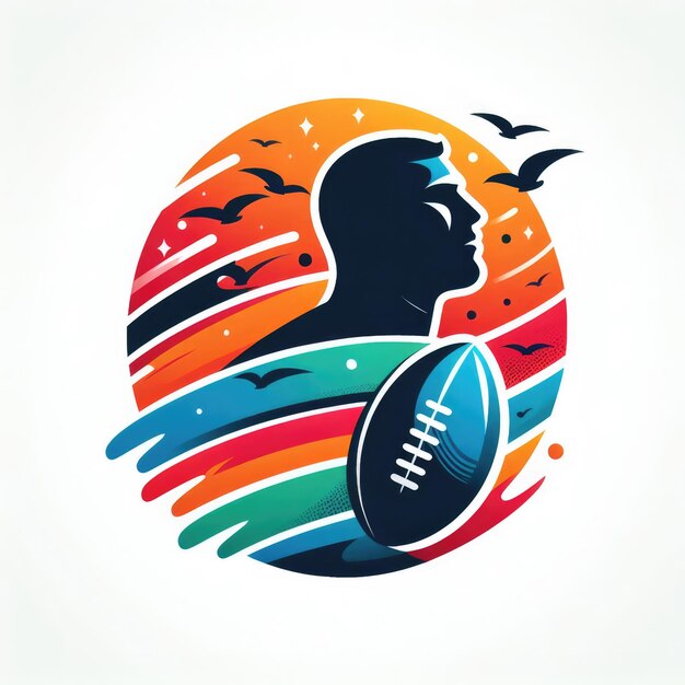 Photo logo du rugby américain logo du sport